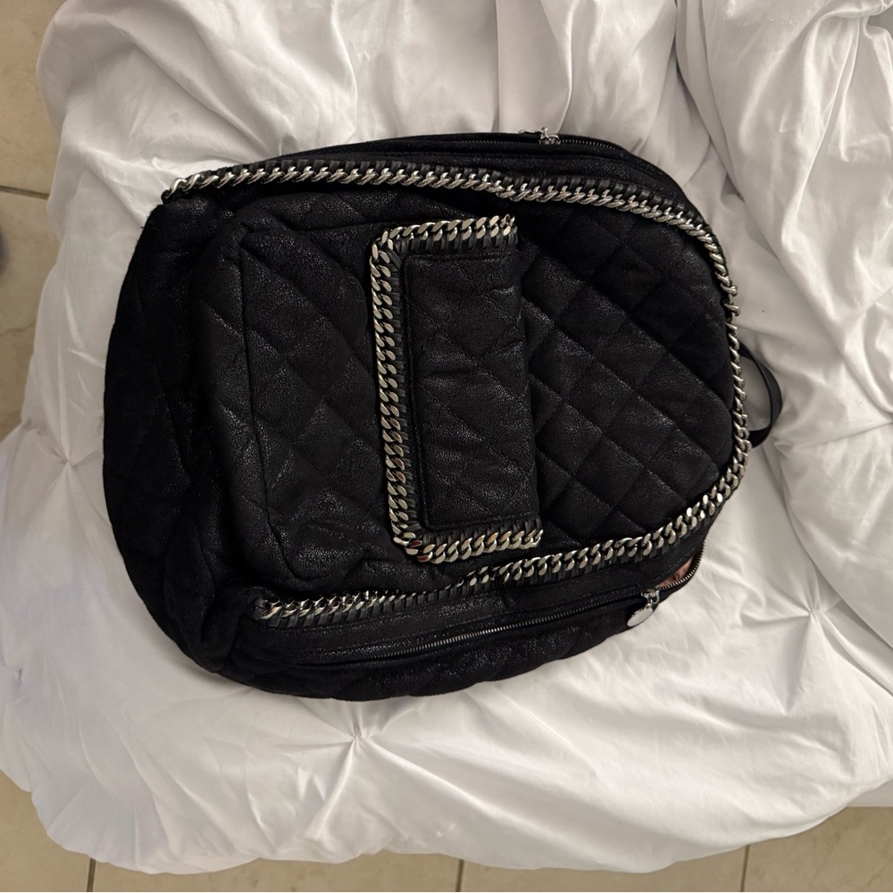 Stella McCartney Black Quilted Backpack